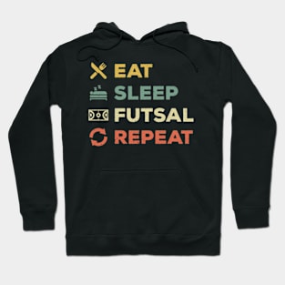 Eat Sleep Futsal Repeat Hoodie